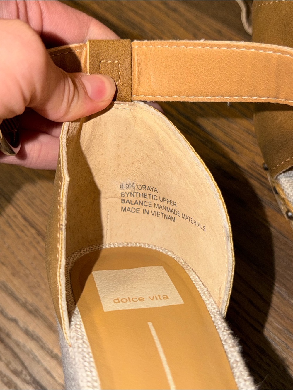 Dolce Vita Tan Suede Wedge - Picture 3 of 6